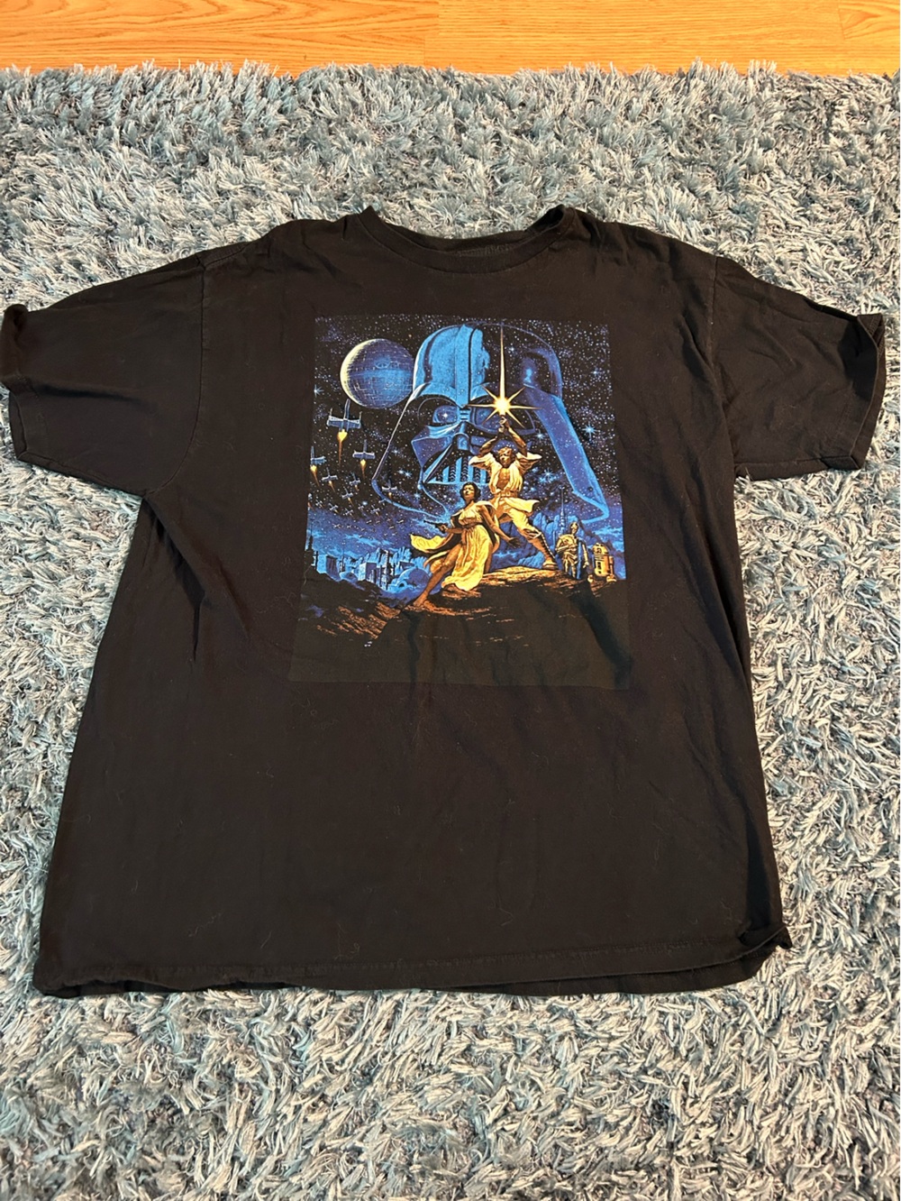 Mens XL Star Wars Black Graphic T-Shirt